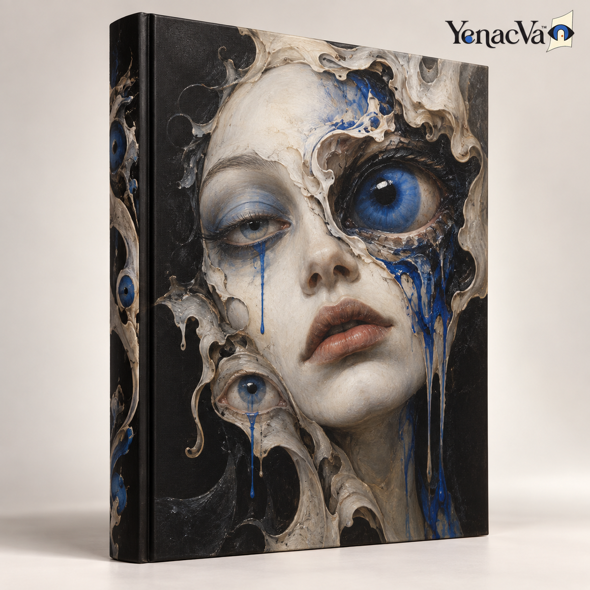 YenacVa Surreal Blue Eye Portrait Art Book