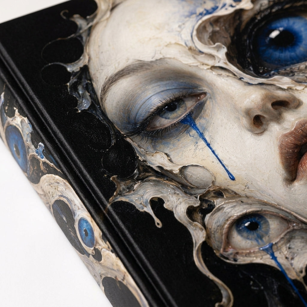 YenacVa Surreal Blue Eye Portrait Art Book