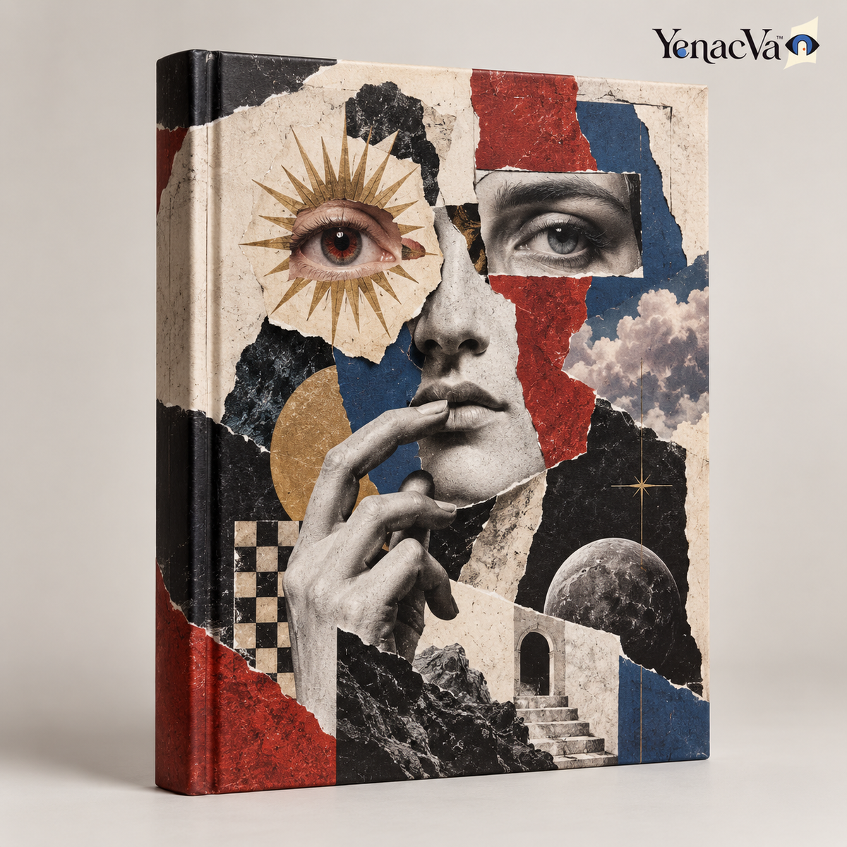 YenacVa Fragmented Vision Collage Art Book